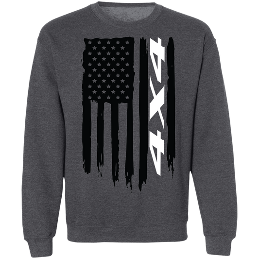 4x4 Off-Road Overland American Flag Crewneck Sweatshirt