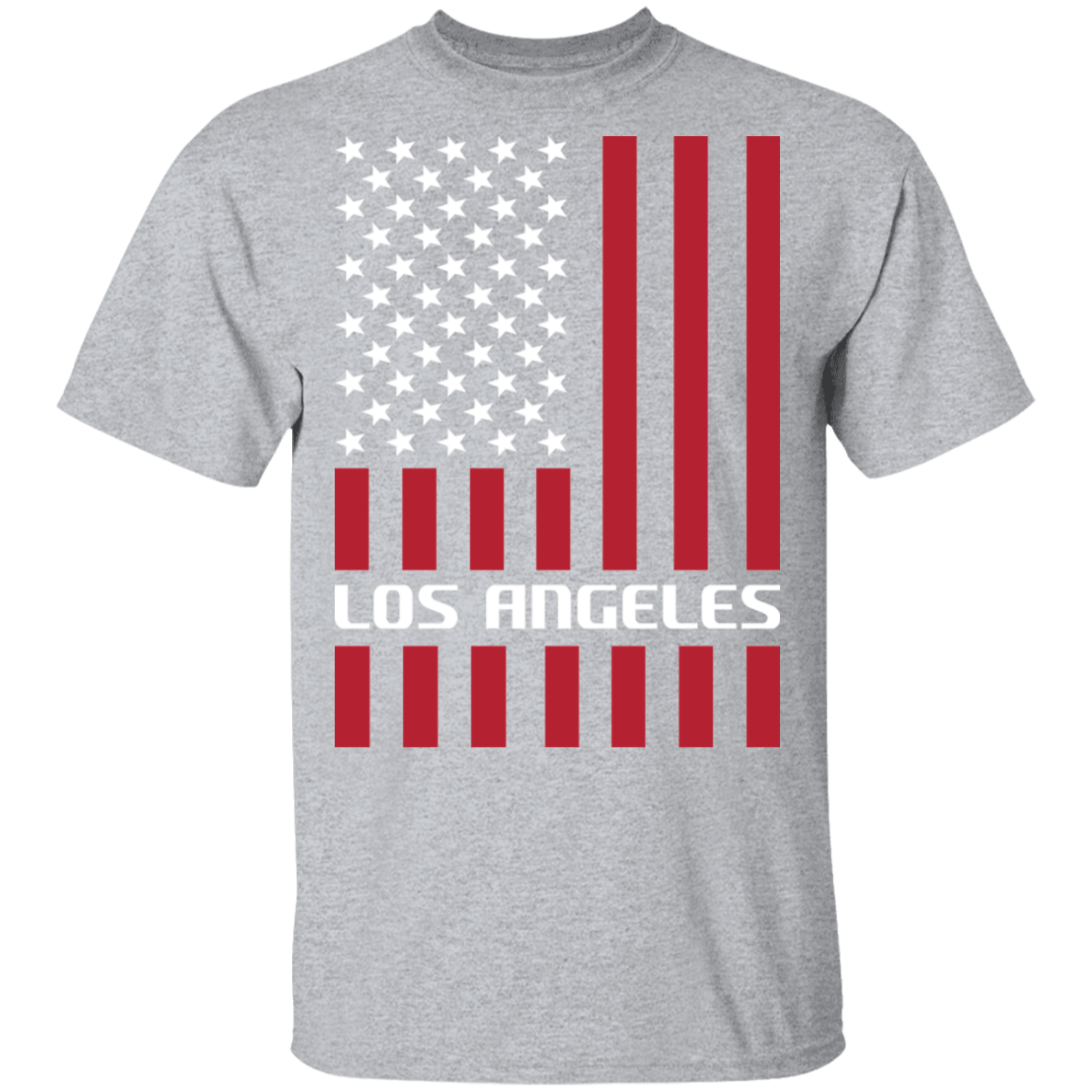 Los Angeles American Flag USA T-Shirt