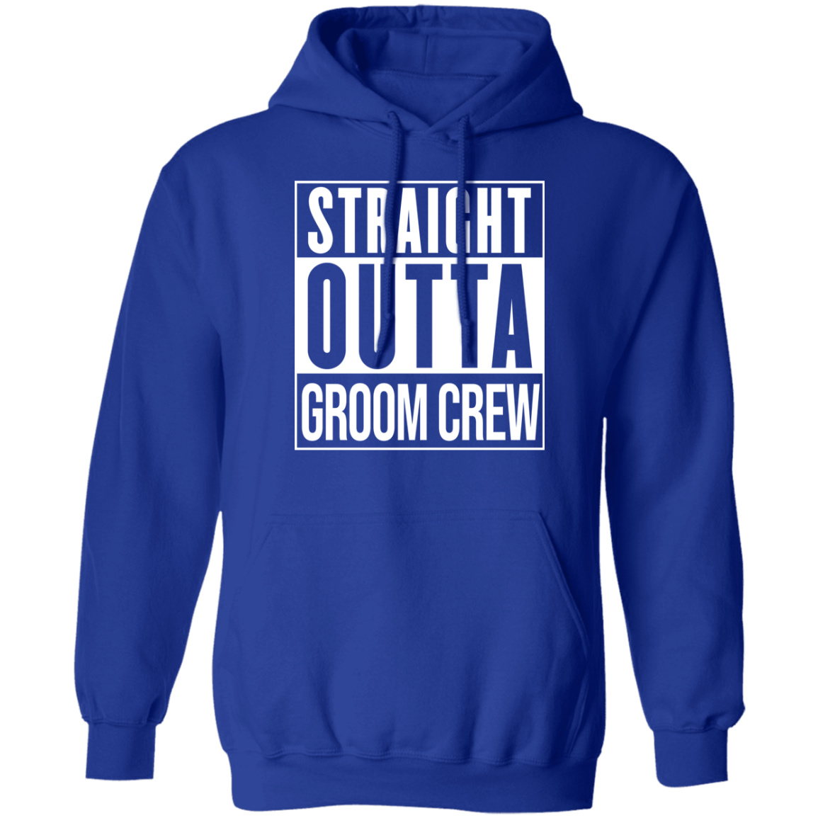 Straight Out of Groom Crew Hoodie