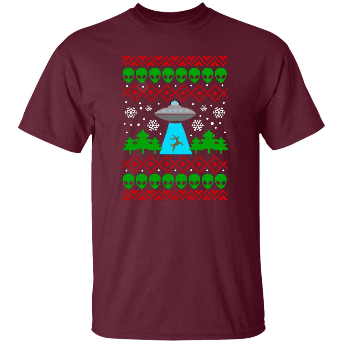 UFO Funny Christmas T-Shirt