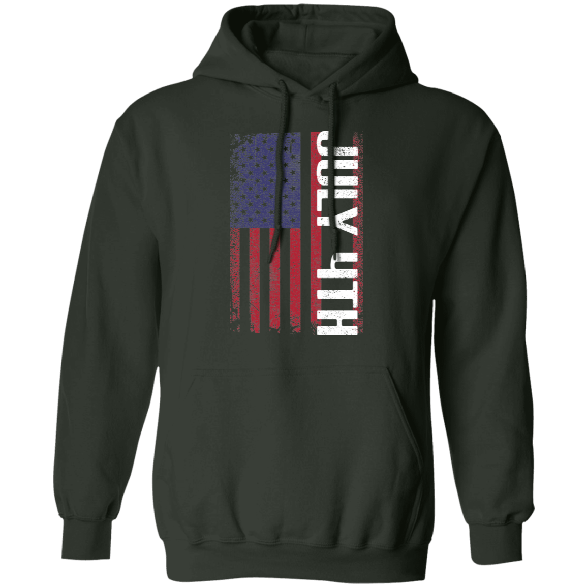 July 4Th American Flag USA  Pullover Hoodie