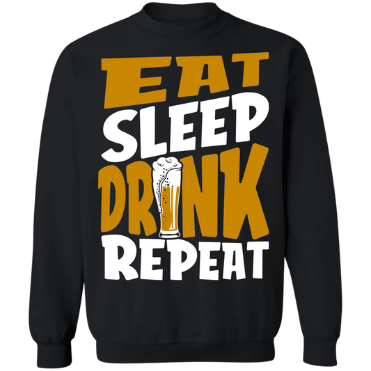 Water & Malt & Hops & Yeast Beer Crewneck Sweatshirt