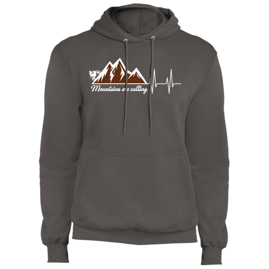 Mountains Are Calling Dirt Bike Heart Beat Pullover Hoodie