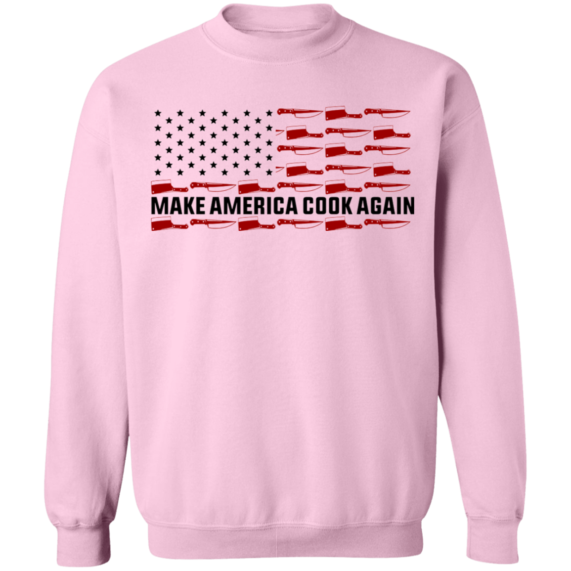 Make America Cook Again American Flag Chef Crewneck Sweatshirt
