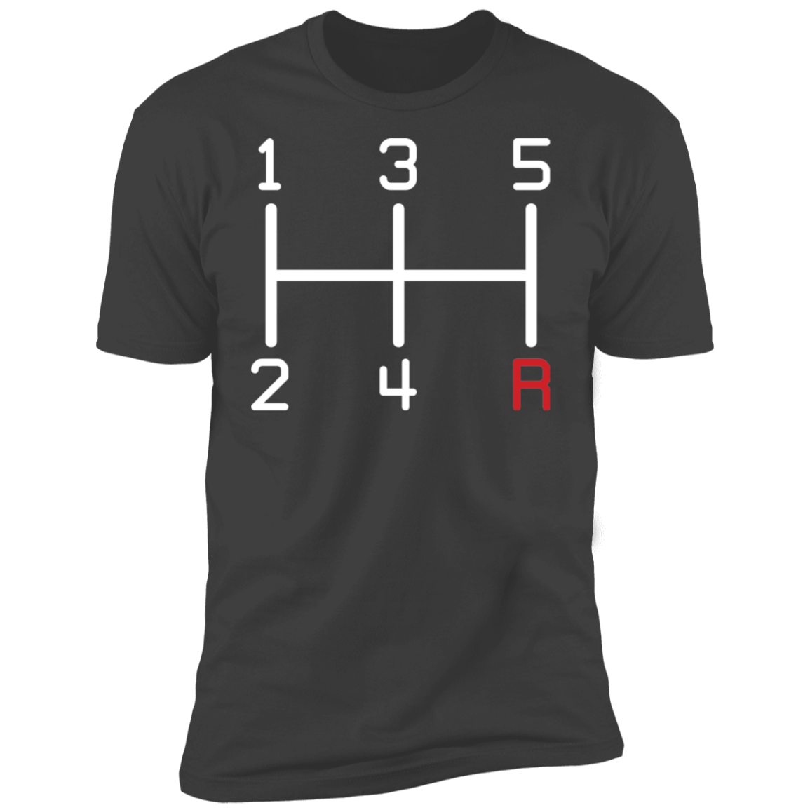 5-Speed Manual Stick Shift Premium Short Sleeve T-Shirt
