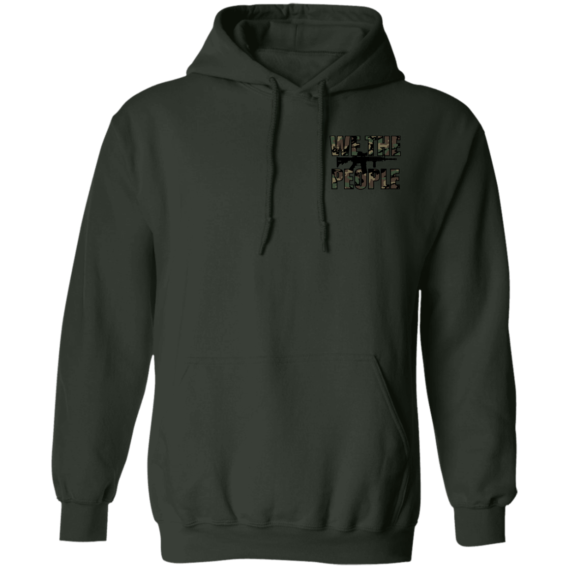 We the People Don't Tread on Me Gadsden Flag Double Sided Pullover Hoodie