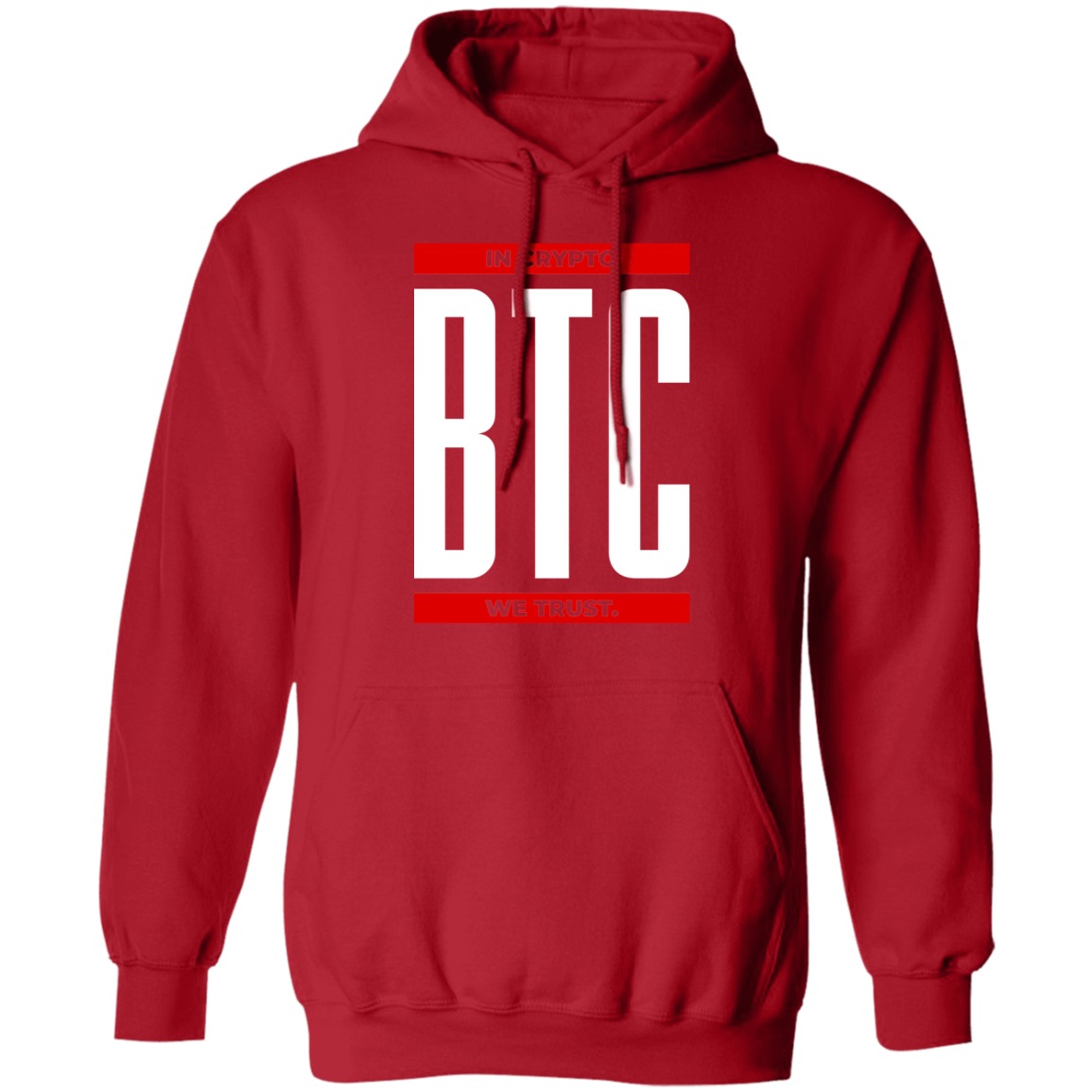 Bitcoin BTC In Crypto We Trust Cryptocurrency Pullover Hoodie