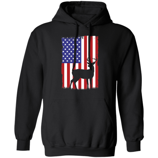 Hunting American Flag Pullover Hoodie