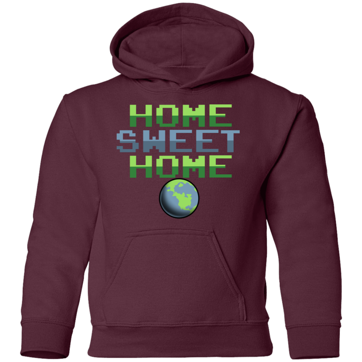 Youth Space Planet Earth Home Sweet Pullover Hoodie