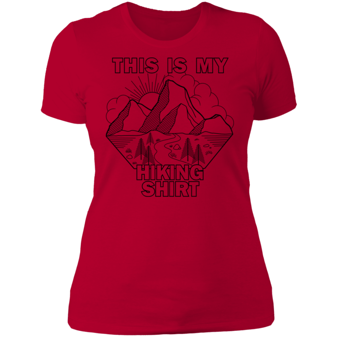 Women's This Is My Hiking Shirt Nature Camping T-Shirt