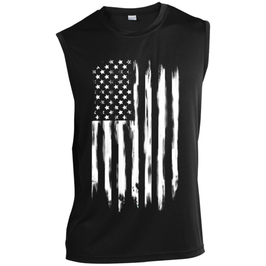 American Flag Sleeveless Performance T-Shirt