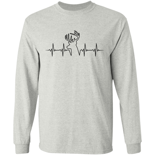 Hunter Heartbeat Deer Long Sleeve T-Shirt