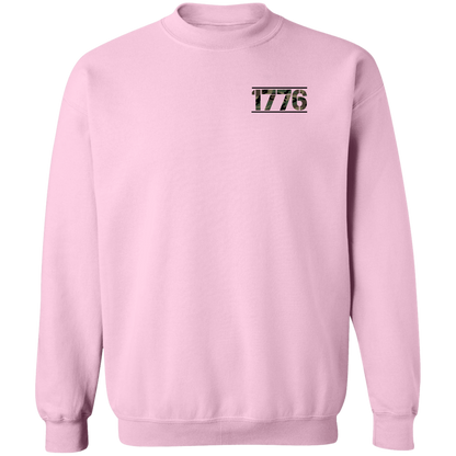 1776 American Bald Eagle Double Sided Crewneck Sweatshirt