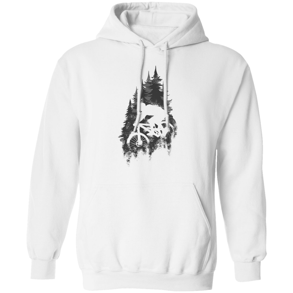 Mountain Biker Outdoors Pullover Hoodie
