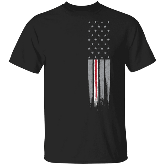 Nurse Medical Thin Line American Flag  T-Shirt