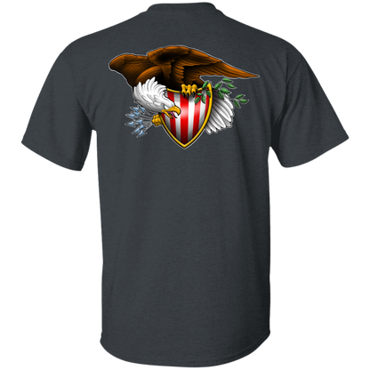 Patriot American Bald Eagle Double Sided T-Shirt