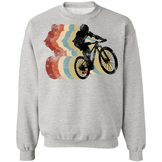 Mountain Bike Rider Biking Crewneck Sweatshirt