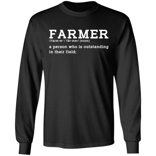 Funny Farmer Definition Long Sleeve T-Shirt