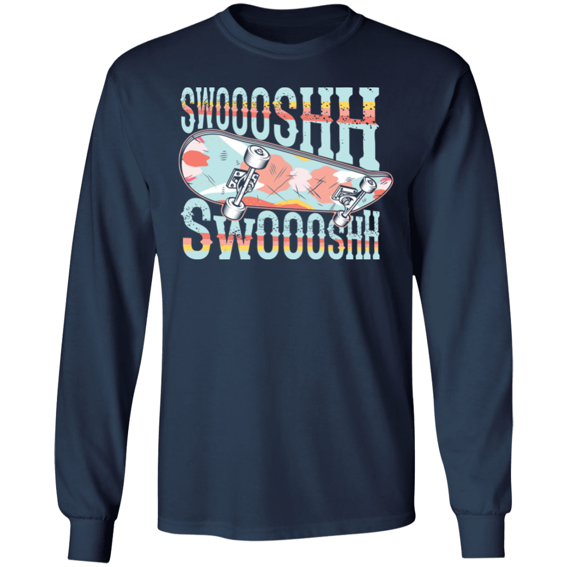 Swoosh Swoosh Skateboarding Long Sleeve T-Shirt