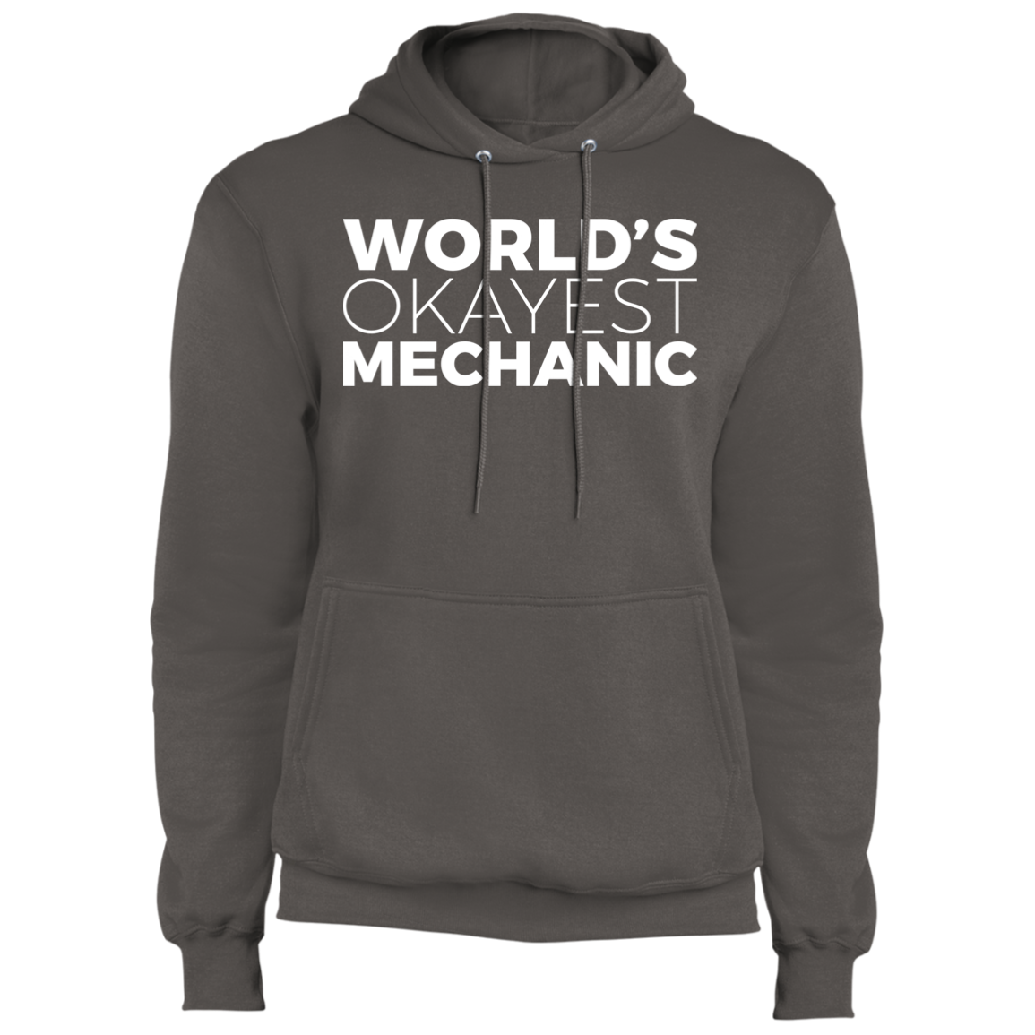 World's Okayest Mechanic Automotive Pullover Hoodie