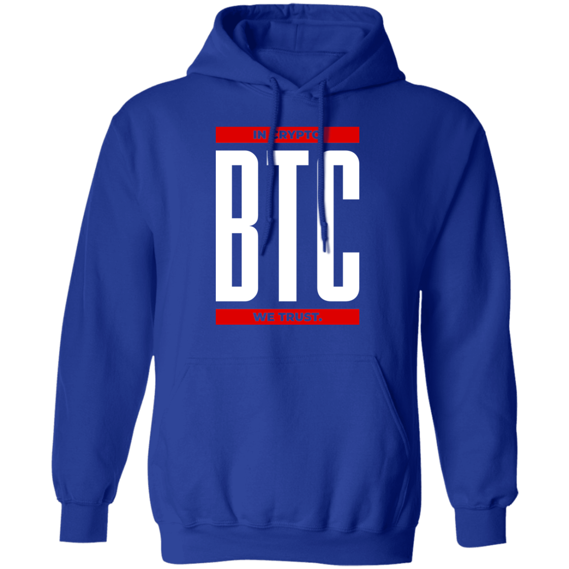 Bitcoin BTC In Crypto We Trust Cryptocurrency Pullover Hoodie