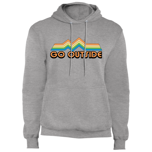 Go Outside Camping Nature Bright Premium Pullover Hoodie