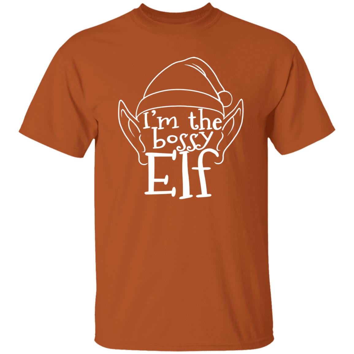 I'm The Bossy Elf Funny Christmas T-Shirt