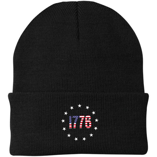 1776 Betsy Ross American Flag Beanie Cap