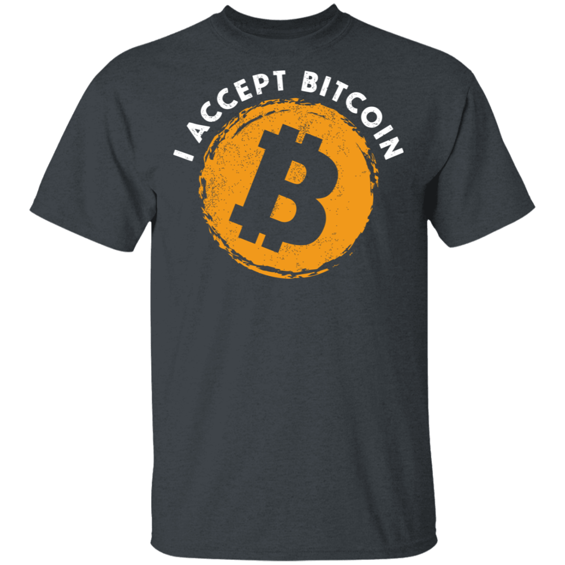 I Accept Bitcoin BTC Cryptocurrency T-Shirt