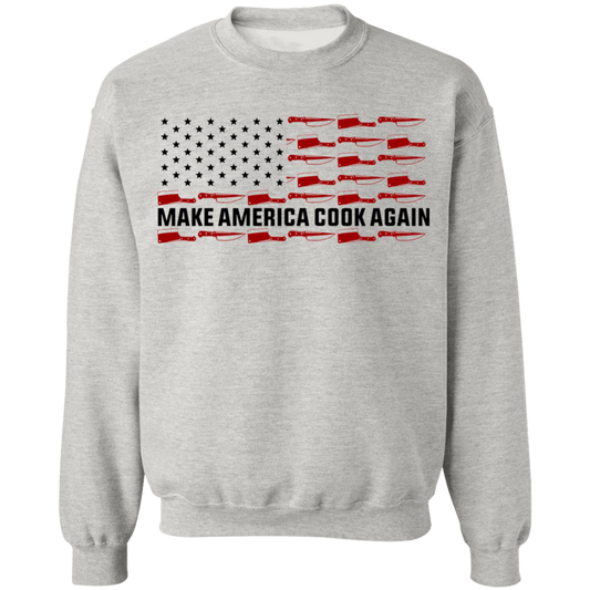 Make America Cook Again American Flag Chef Crewneck Sweatshirt