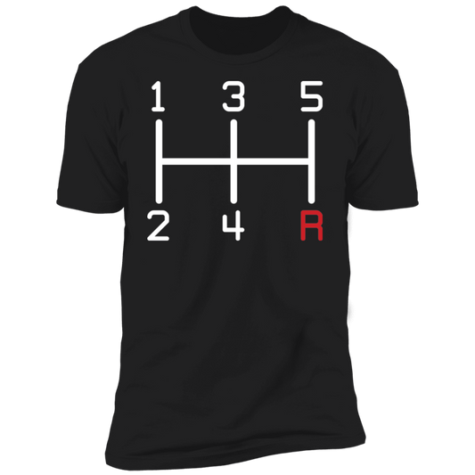 5-Speed Manual Stick Shift Premium Short Sleeve T-Shirt