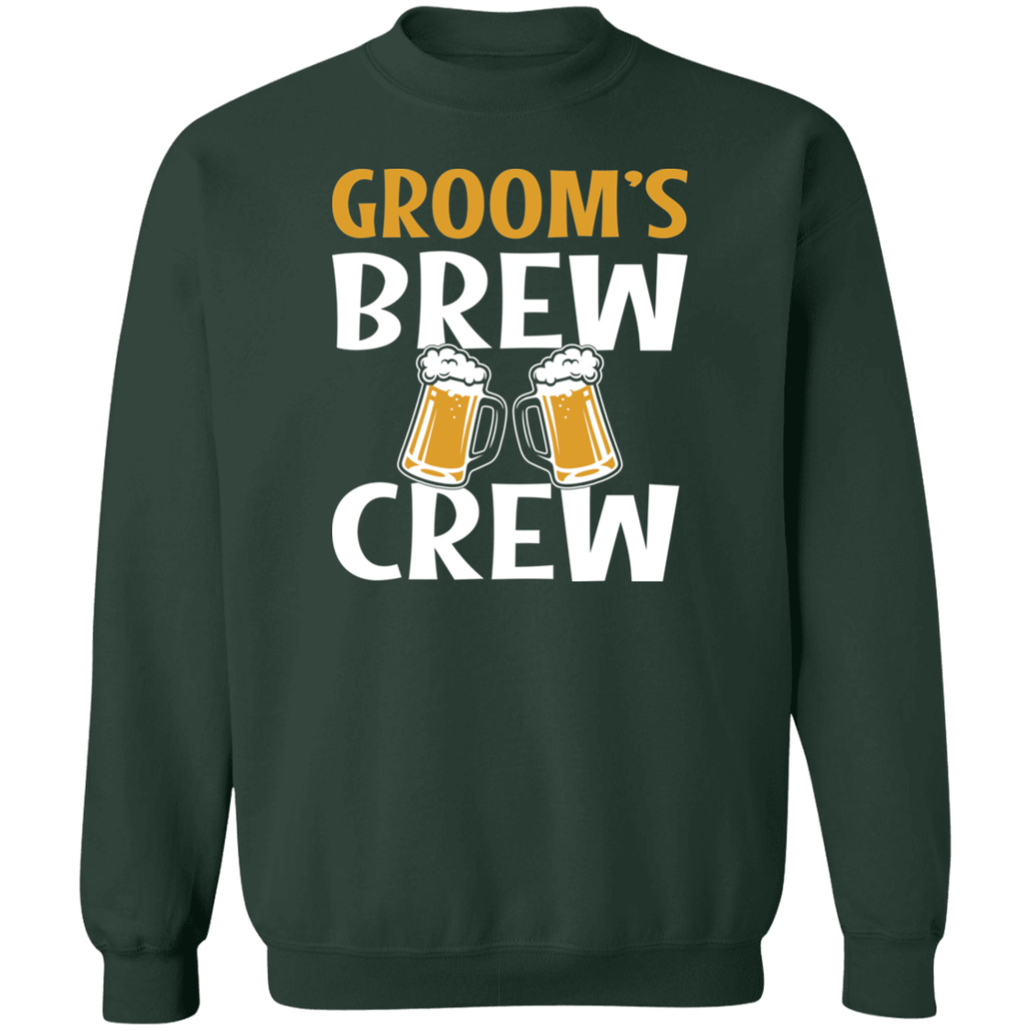 Bachelor Party Groom's Brew Crew Funny Crewneck Sweatshirt