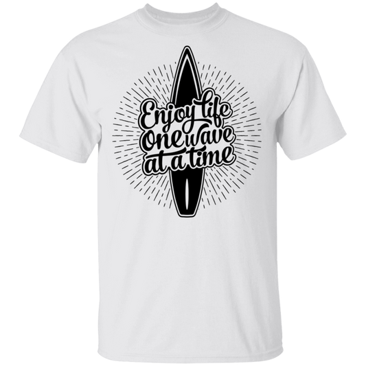 Enjoy Life One Wave At A Time Surfing T-Shirt
