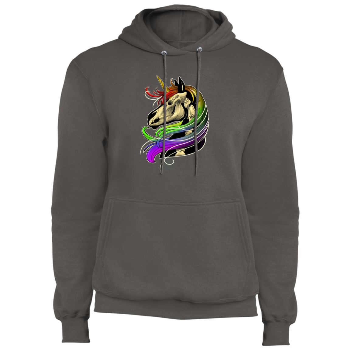 Rainbow Skeleton Unicorn Pullover Hoodie