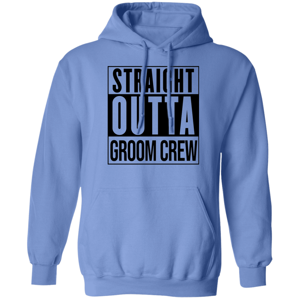 Straight Outta Groom Crew Wedding Bachelor Party Hoodie
