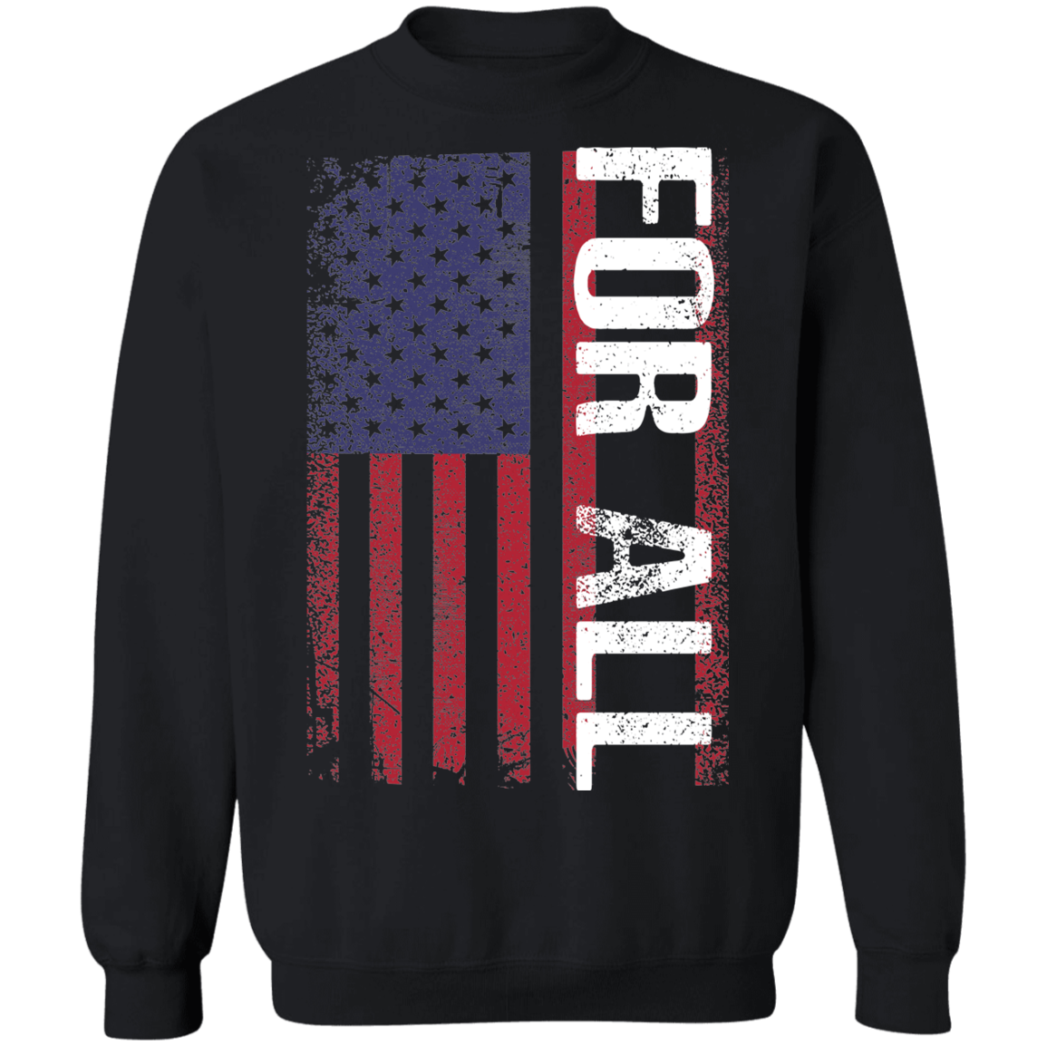 For All American Flag Crewneck Sweatshirt