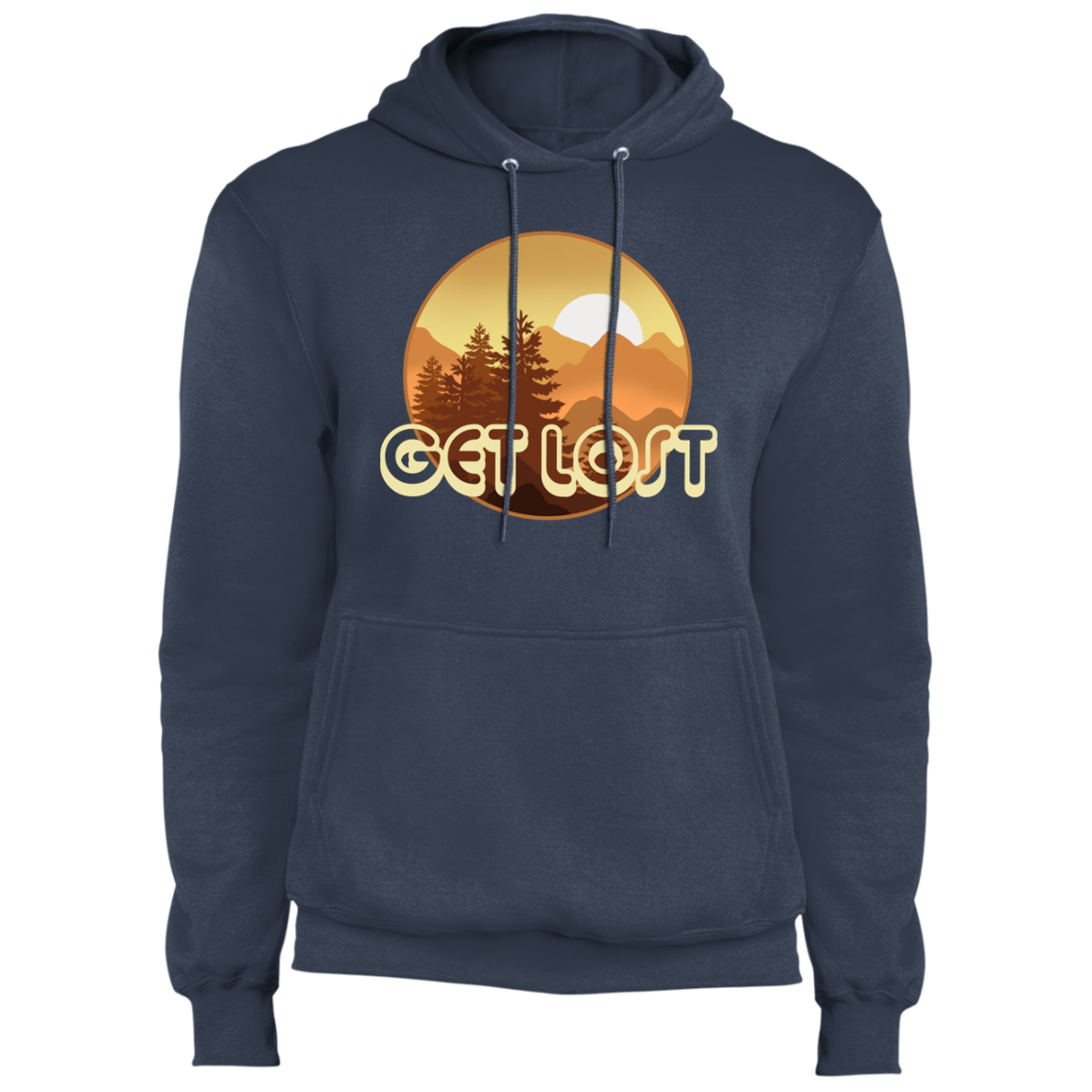 Get Lost in Nature Camping Premium Pullover Hoodie