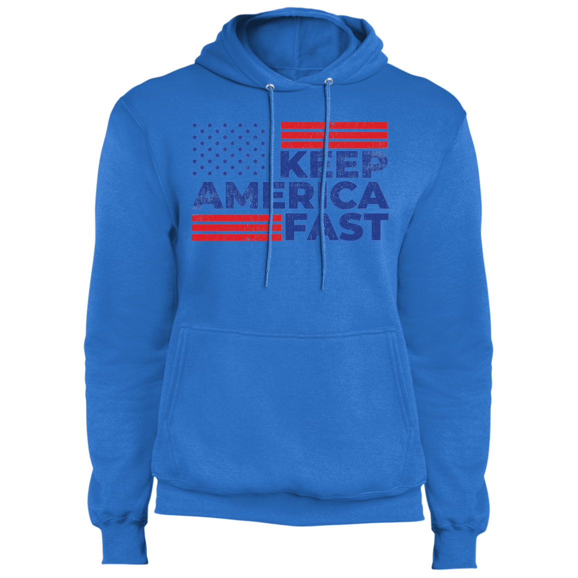 Keep America Fast American Flag Racing Pullover Hoodie