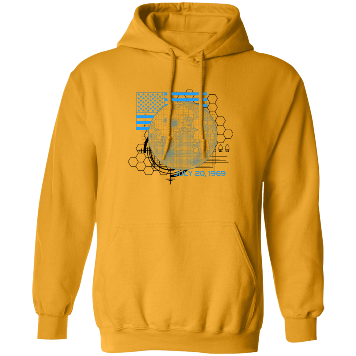 American 1969 Moon Landing Armstrong Pullover Hoodie