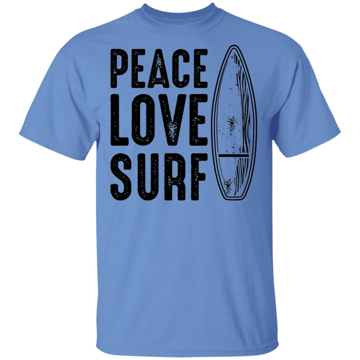 Peace Love Surf Ocean Beach T-Shirt
