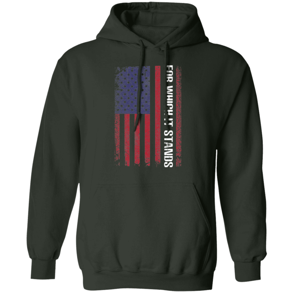 For Which It Stands American Flag USA  Pullover Hoodie
