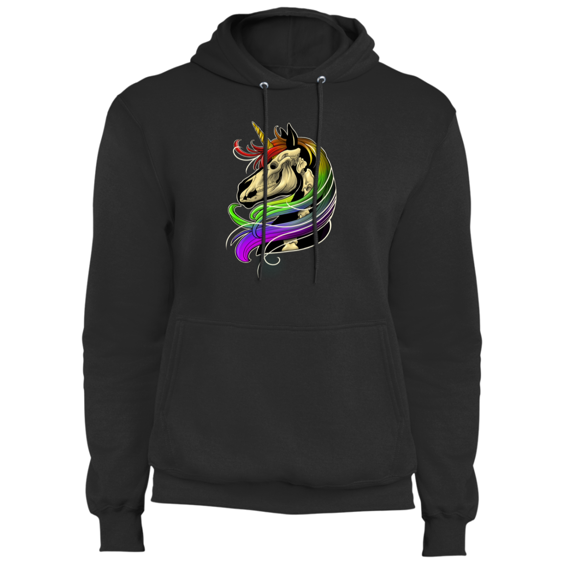 Rainbow Skeleton Unicorn Pullover Hoodie