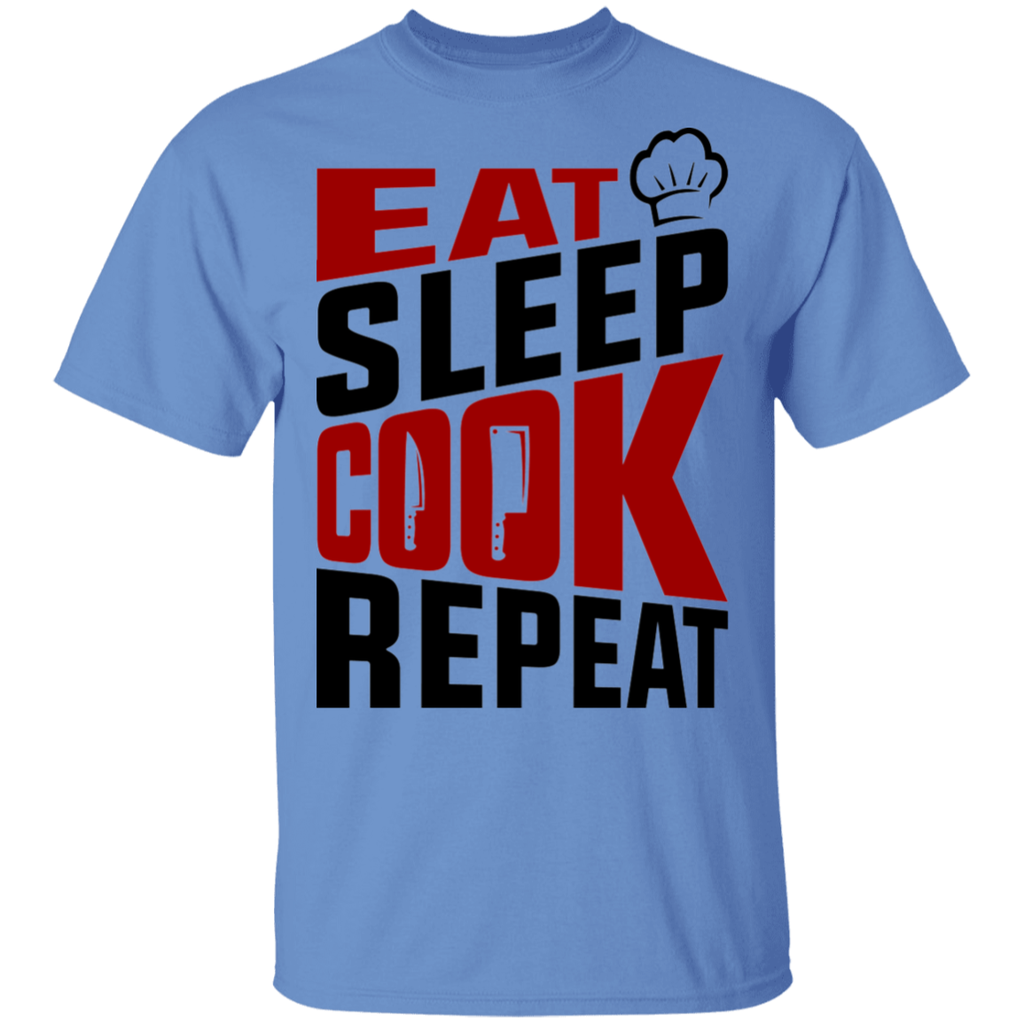 Eat Sleep Cook Repeat Chef T-Shirt
