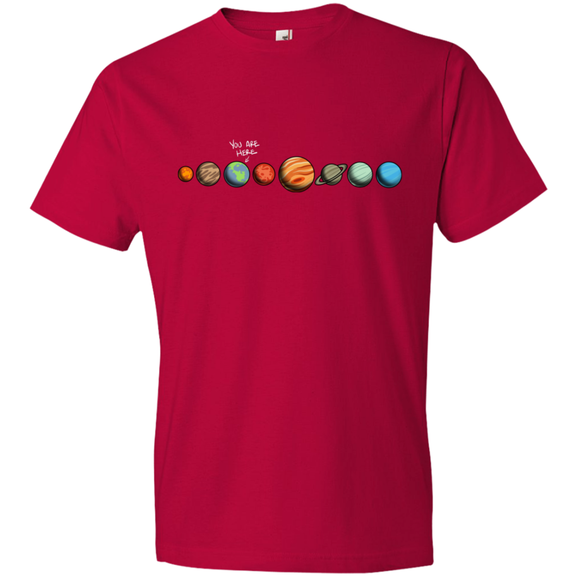 Youth Space Earth You Are Here Lightweight T-Shirt