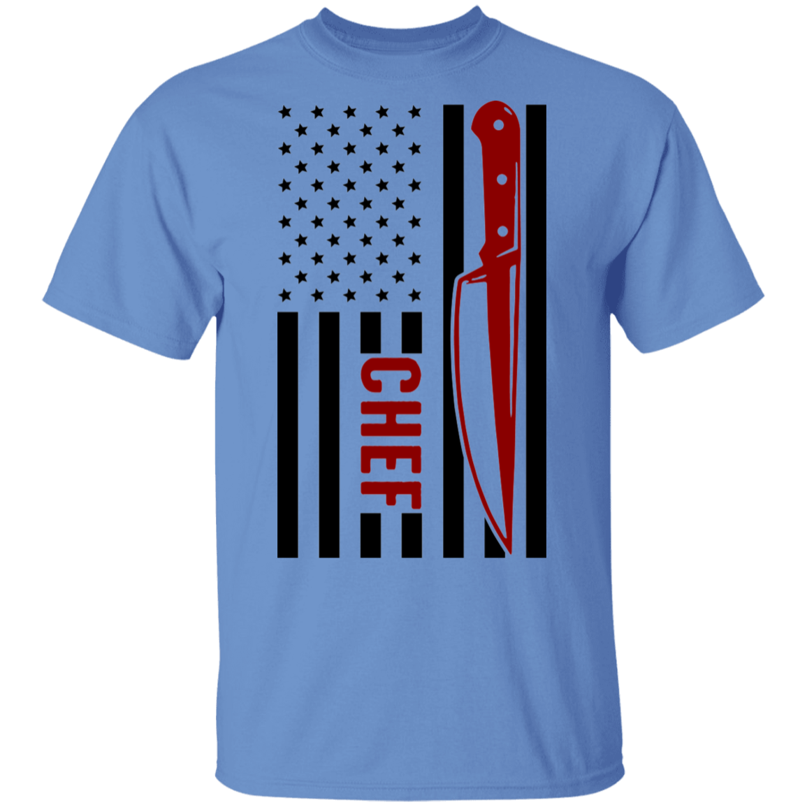 Chef American Flag Cooking T-Shirt