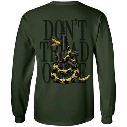 We the People Don't Tread on Me Gadsden Flag Double Sided Long Sleeve T-Shirt