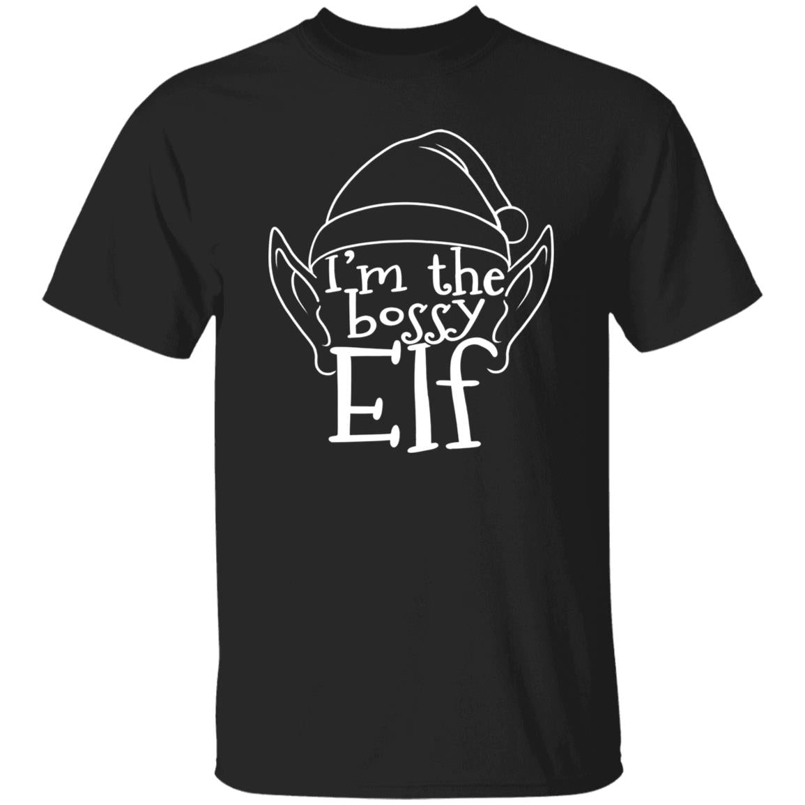 I'm The Bossy Elf Funny Christmas T-Shirt