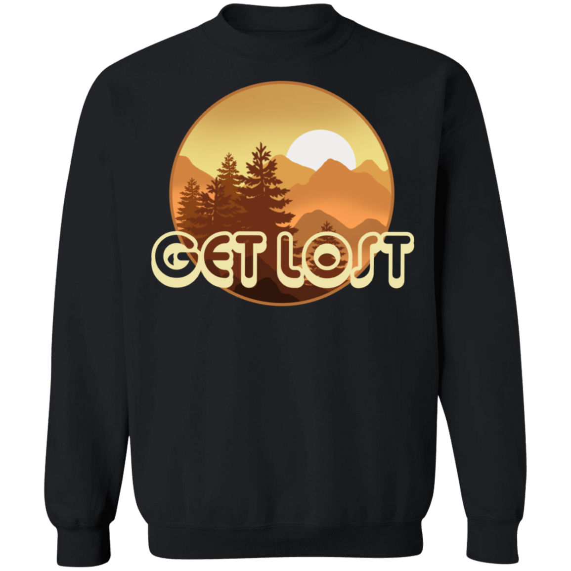 Get Lost in Nature Camping Crewneck Sweatshirt