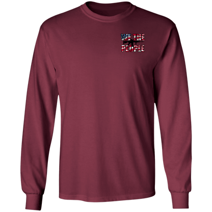 We the People American Bald Eagle 1776 Double Sided Long Sleeve T-Shirt