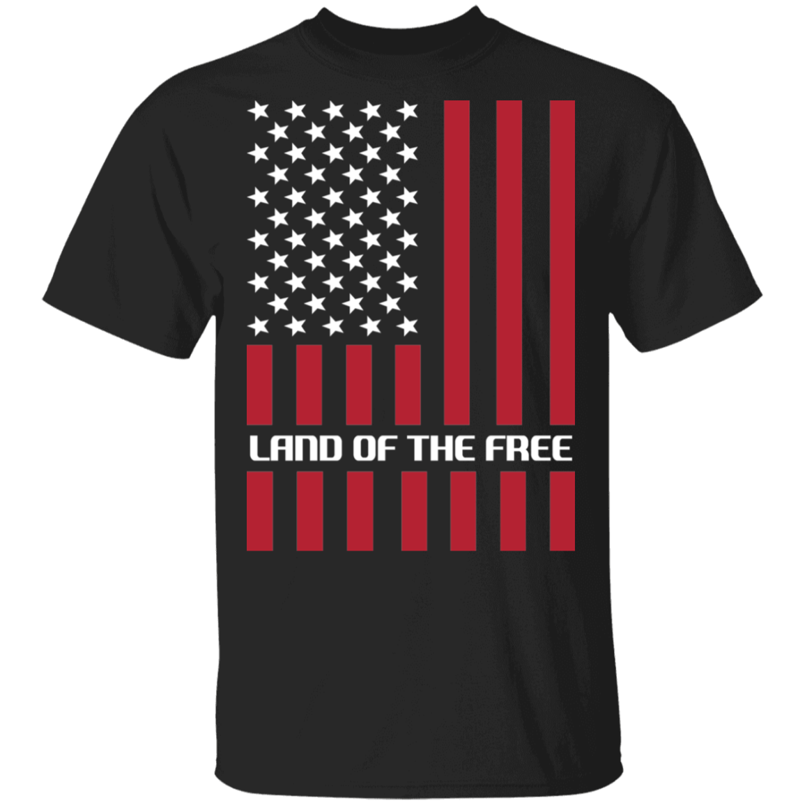 Land of the Free American Flag USA T-Shirt